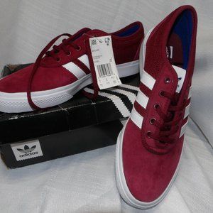 *NEW* Adidas Adi-Ease tennis shoes size 9.5 Burgandy and White